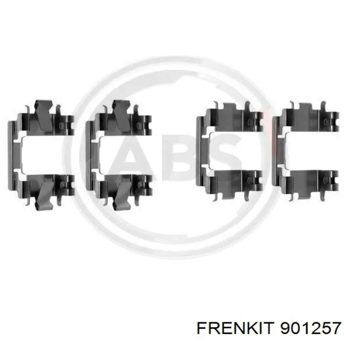 901257 Frenkit Комплект пружинок кріплення дискових колодок, передніх