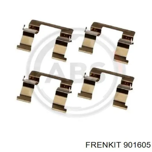 901605 Frenkit Комплект пружинок кріплення дискових колодок, передніх