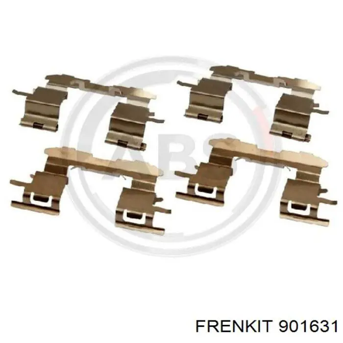 Комплект пружинок кріплення дискових колодок, передніх Frenkit 901631 ціна, від 6.16 USD