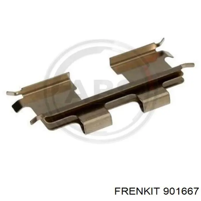 901667 Frenkit Комплект пружинок кріплення дискових колодок, задніх