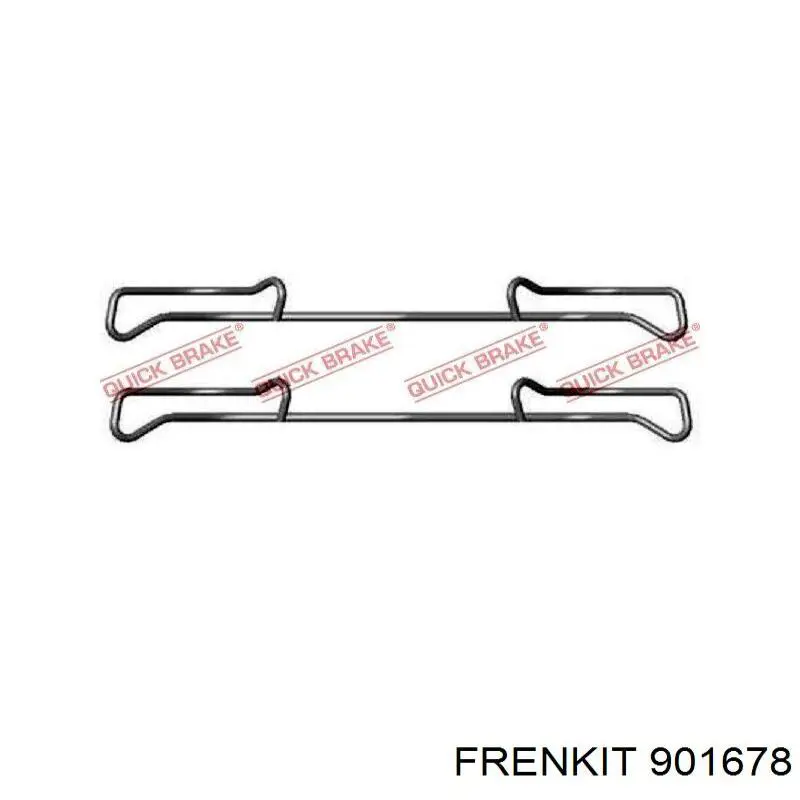 901678 Frenkit Комплект пружинок кріплення дискових колодок, передніх