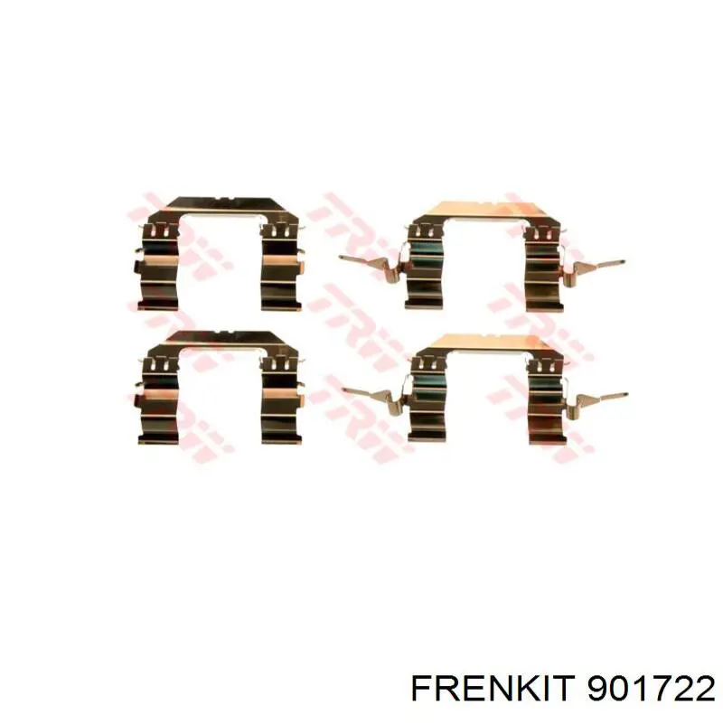 901722 Frenkit Комплект пружинок кріплення дискових колодок, передніх