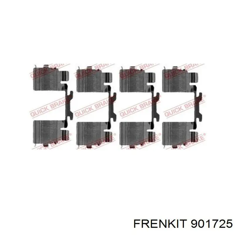 901725 Frenkit Комплект пружинок кріплення дискових колодок, передніх