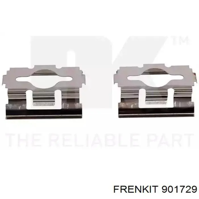 901729 Frenkit комплект пружинок кріплення дискових колодок, передніх