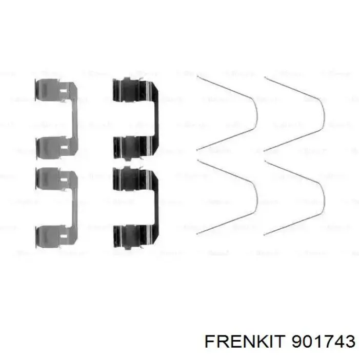 901743 Frenkit пластина кріплення гальмівної колодки