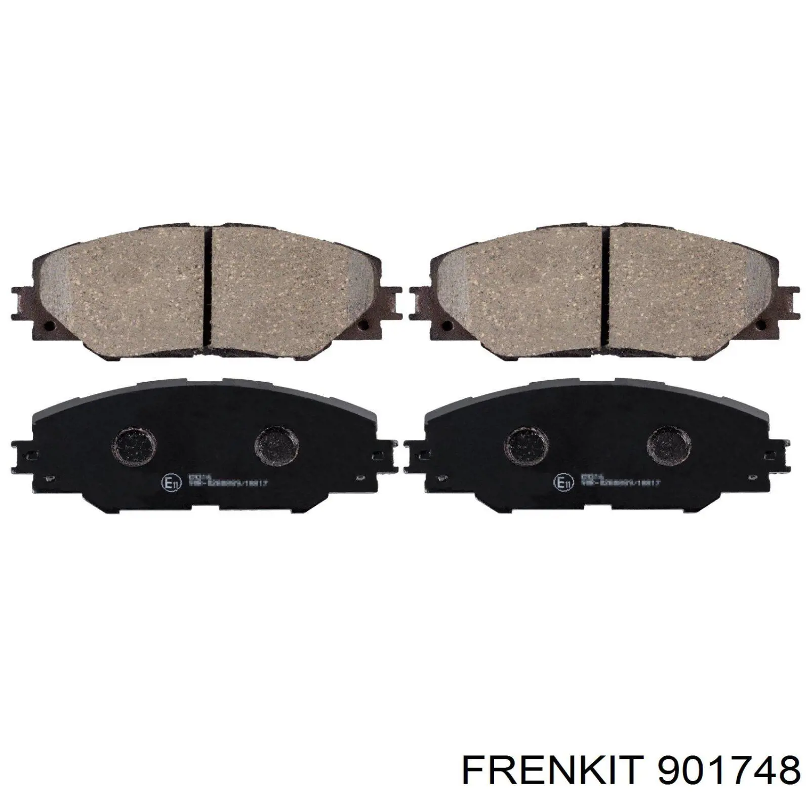 901748 Frenkit комплект пружинок кріплення дискових колодок, передніх