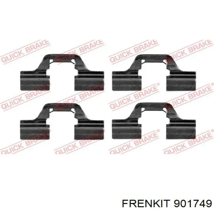 901749 Frenkit пластина протискрипна кріплення гальмівної колодки, задня