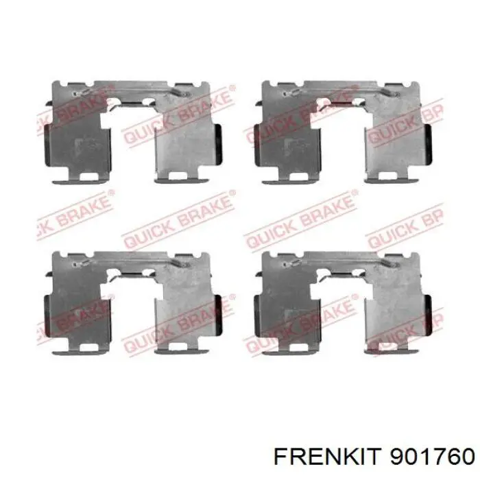 901760 Frenkit комплект пружинок кріплення дискових колодок, задніх