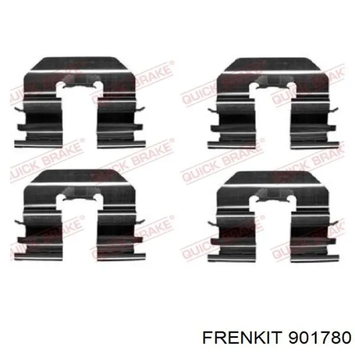 901780 Frenkit комплект пружинок кріплення дискових колодок, задніх