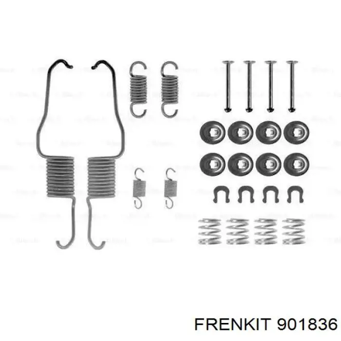 Ремкомплект задніх гальм 901836 Frenkit