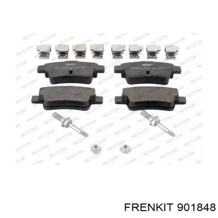 901848 Frenkit комплект пружинок кріплення дискових колодок, передніх
