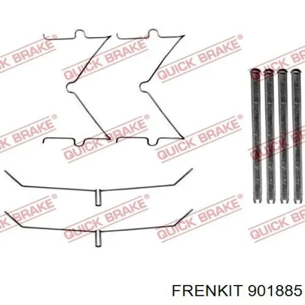 901885 Frenkit Ремкомплект торм. колодок