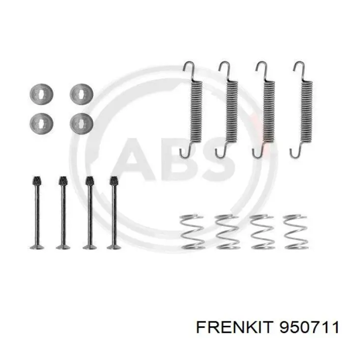 Купити 950711 Frenkit Монтажний комплект задніх барабанних колодок