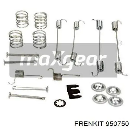 Монтажний комплект задніх барабанних колодок Frenkit 950750 ціна, від 9.26 USD