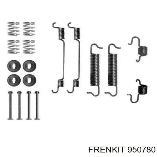 950780 Frenkit монтажний комплект задніх барабанних колодок