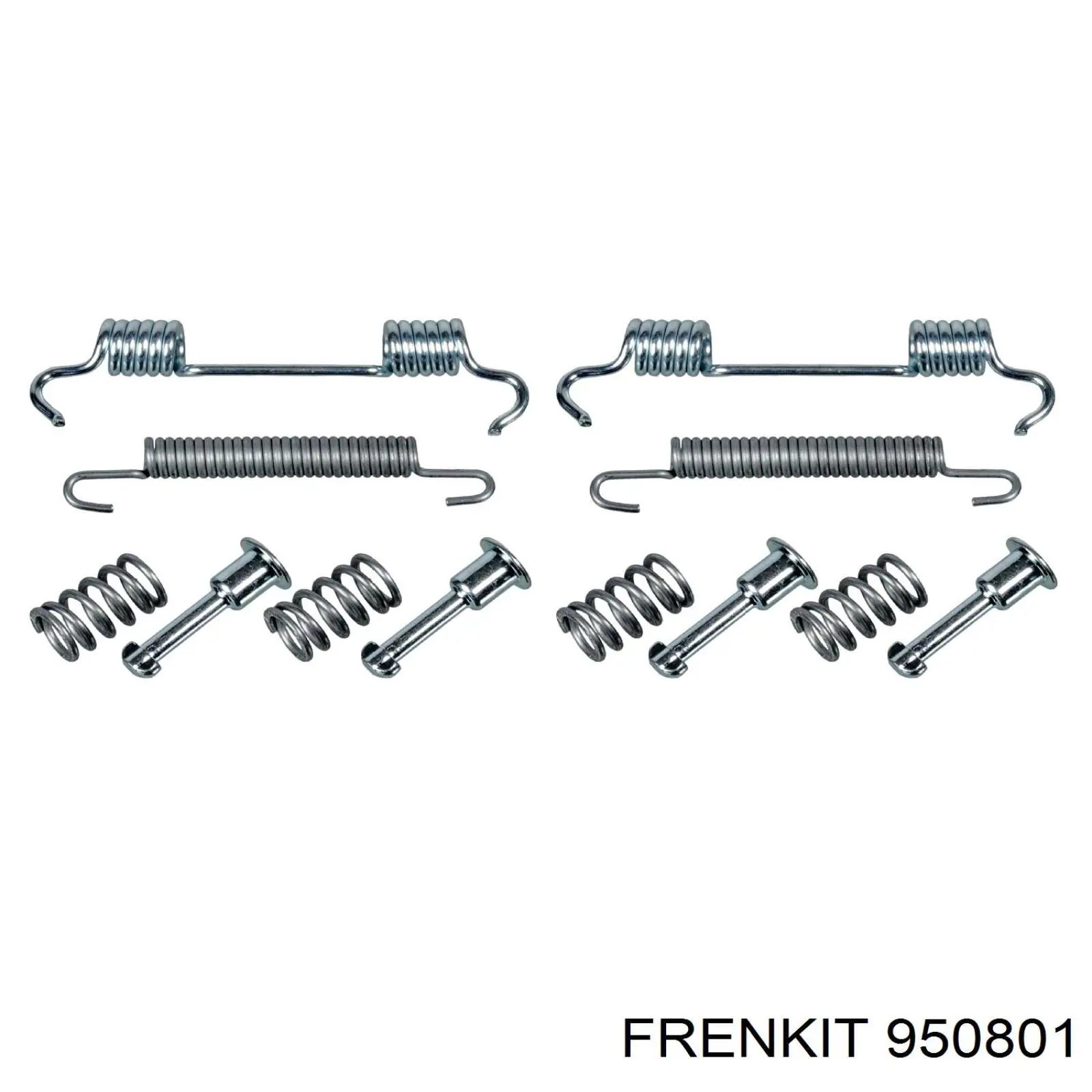 Ремкомплект гальмівних колодок Frenkit 950801 ціна, від 10.18 USD