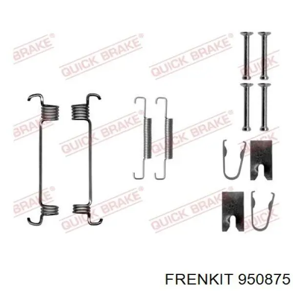 950875 Frenkit Монтажний комплект задніх барабанних колодок