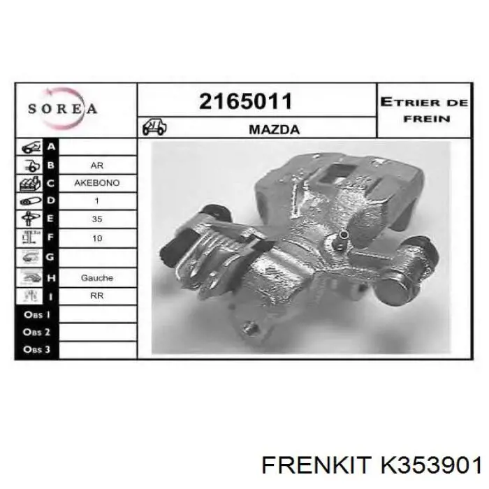  Frenkit K353901 ціна, від 19.10 USD