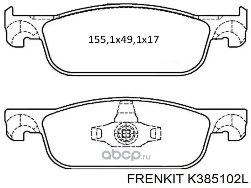 Купити K385102L Frenkit Поршень супорту гальмівного, заднього