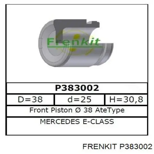 P383002 Frenkit Поршень гальмівного супорта переднього