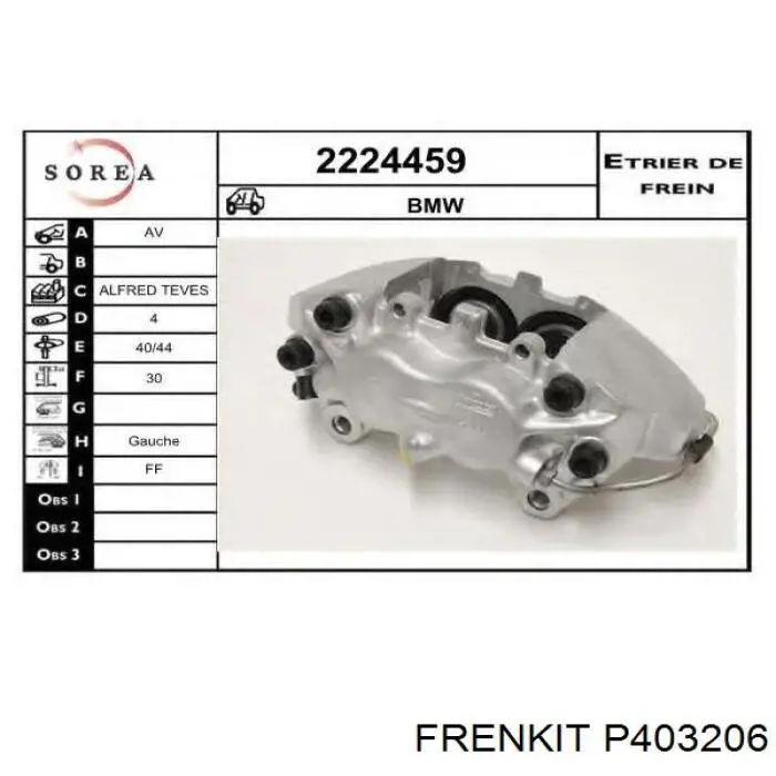  Frenkit P403206 ціна, від 13.18 USD