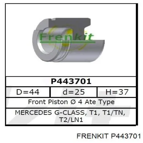 Купити P443701 Frenkit Поршень супорту гальмівного, переднього