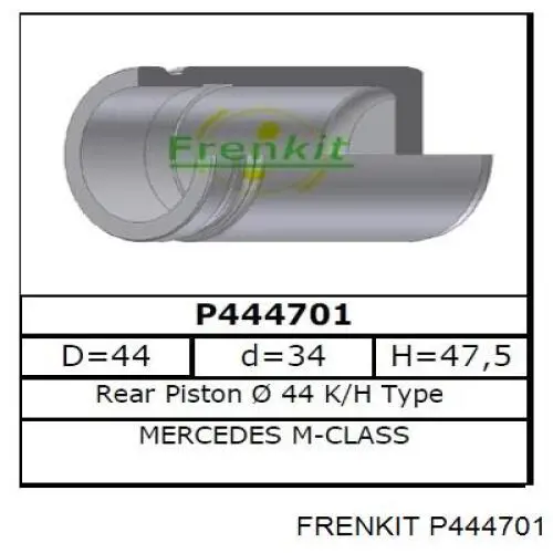 Купити P444701 Frenkit Поршень супорту гальмівного, заднього