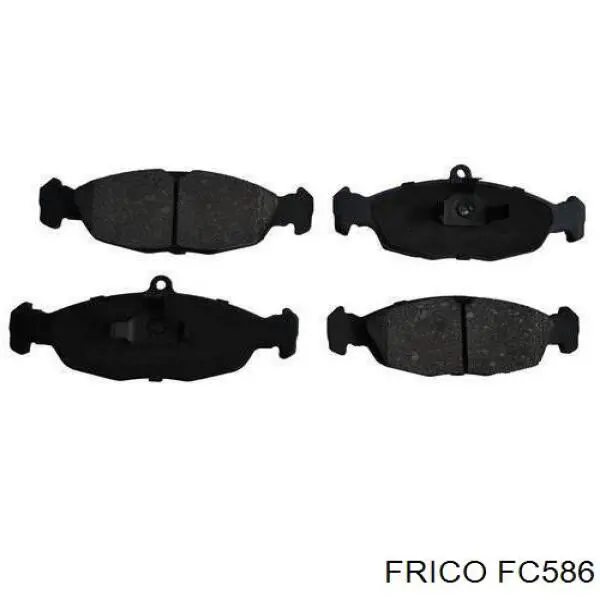 Передні тормозні колодки FC586 Frico