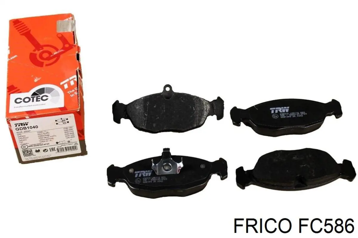 Гальмівні колодки Frico FC586 ціна, від 10.74 USD