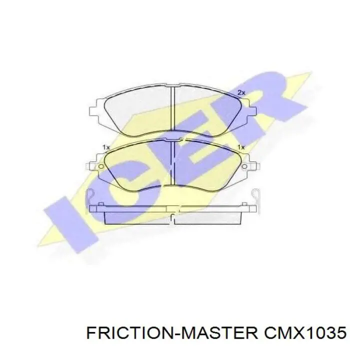 Гальмівні колодки Friction Master CMX1035 ціна, від 20.38 USD