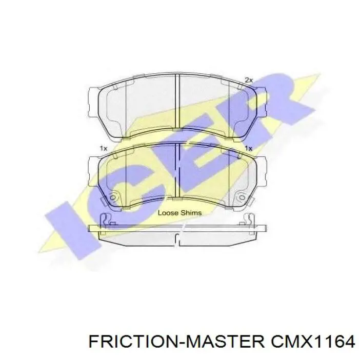 Купити CMX1164 Friction Master Колодки гальмівні передні, дискові