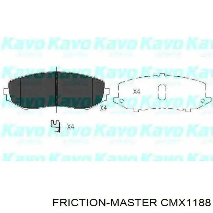 CMX1188 Friction Master Передні гальмівні колодки