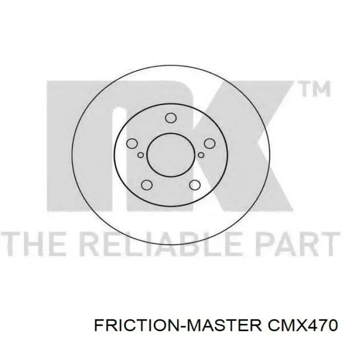 Колодки гальмівні передні, дискові CMX470 Friction Master