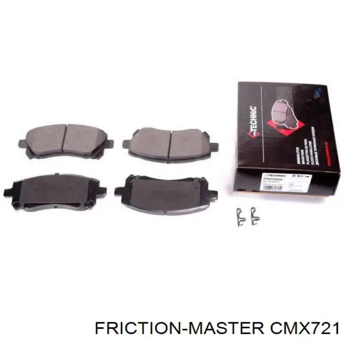 Колодки гальмівні передні, дискові CMX721 Friction Master