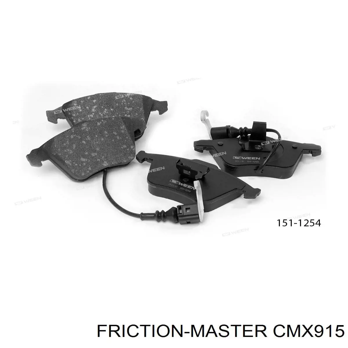 Купити CMX915 Friction Master Колодки гальмівні передні, дискові