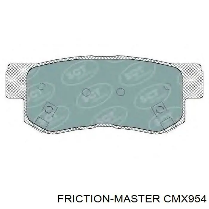 Задні гальмівні колодки CMX954 Friction Master
