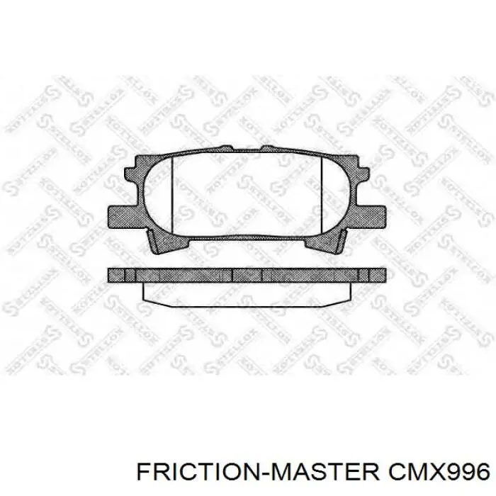 Колодки гальмові задні, дискові CMX996 Friction Master