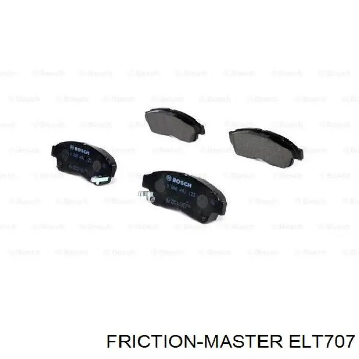 ELT707 Friction Master колодки гальмівні передні, дискові