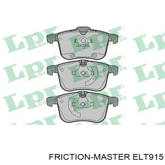 Передні тормозні колодки ELT915 Friction Master