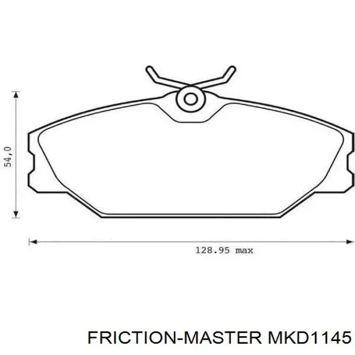 MKD1145 Friction Master Передні гальмівні колодки