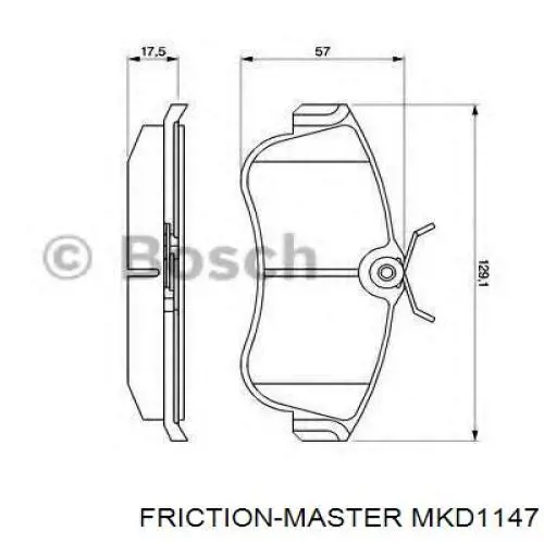 MKD1147 Friction Master Передні гальмівні колодки