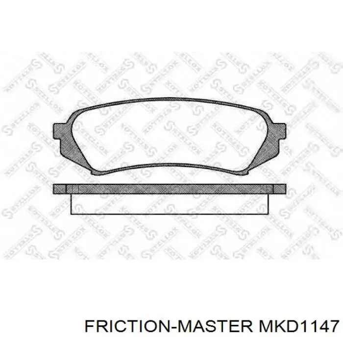 Купити MKD1147 Friction Master Колодки гальмівні передні, дискові