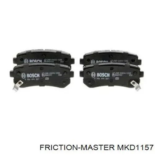 MKD1157 Friction Master Колодки гальмівні задні, дискові