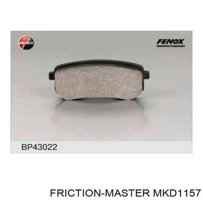 Задні гальмівні колодки Friction Master MKD1157 ціна, від 14.94 USD