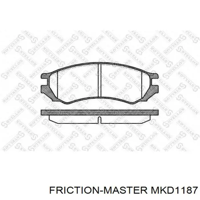 Колодки гальмові задні, дискові MKD1187 Friction Master