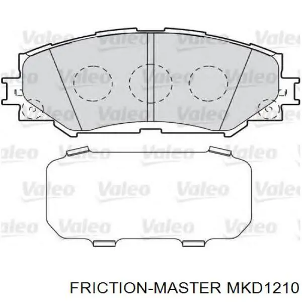 Тормозні колодки Friction Master MKD1210