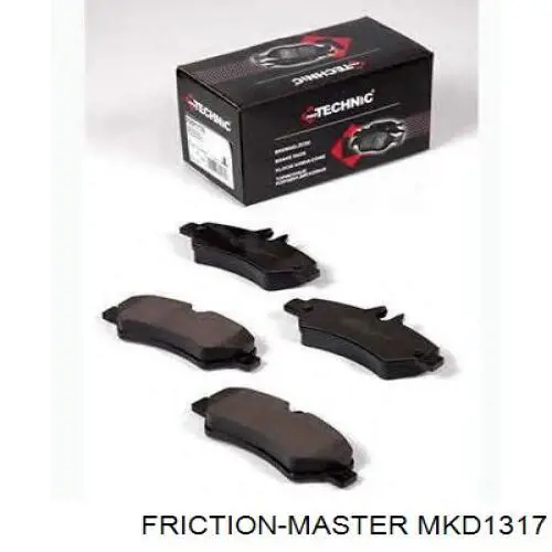 MKD1317 Friction Master колодки гальмові задні, дискові