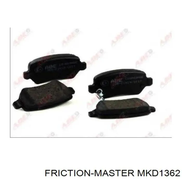 MKD1362 Friction Master колодки гальмові задні, дискові