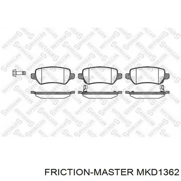 MKD1362 Friction Master Колодки гальмівні задні, дискові