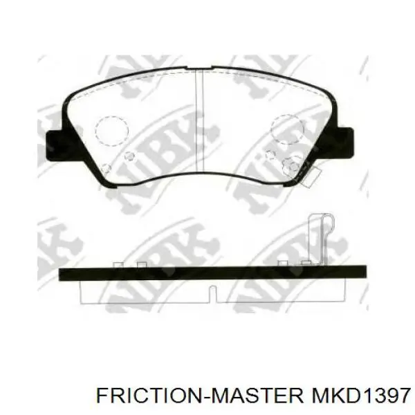 Гальмівні колодки Friction Master MKD1397 ціна, від 18.32 USD